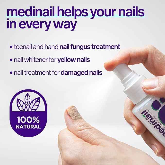 Medinail Nail Fungus Treatment Spray - 7 Day Anti-Fungal Nail Care ( 100ml ) - The Riyadh Store