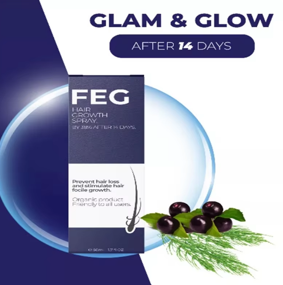 FEG Hair Growth Spray 50ml – Fast-Acting Formula for Thicker, Fuller Hair