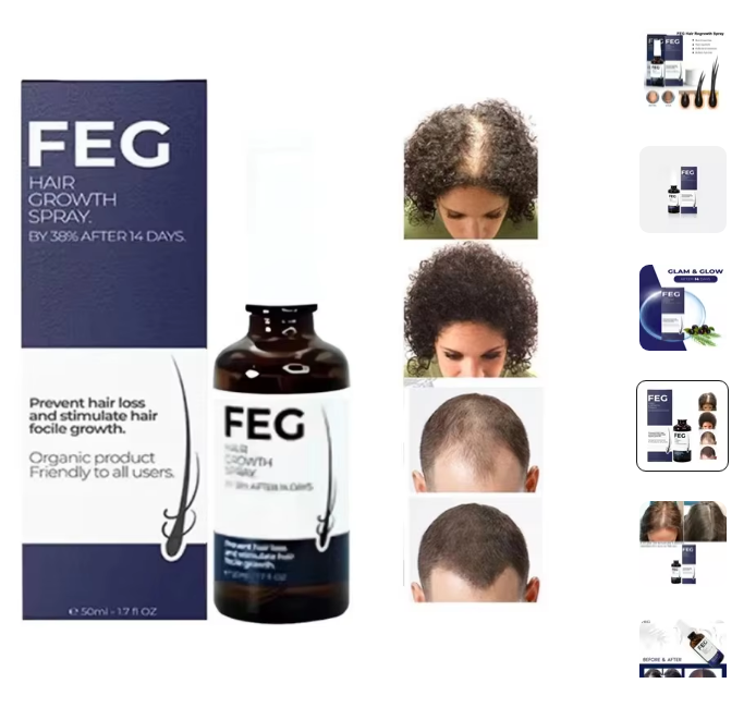 FEG Hair Growth Spray 50ml – Fast-Acting Formula for Thicker, Fuller Hair